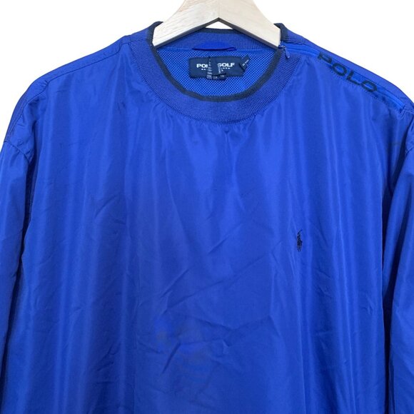 Polo Golf Ralph Lauren Other - Polo Golf Ralph Lauren Mens Blue Long-Sleeve Pullover Windbreaker Jacket Large